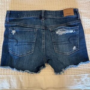 American Eagle Outfitters Distressed Blue Jean Shorts